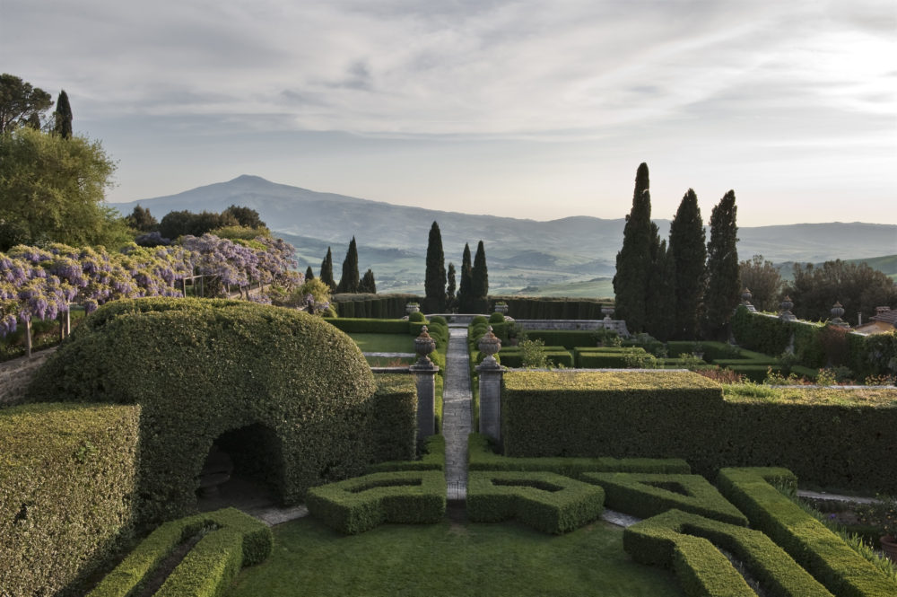 La Foce, Chianciano Terme, Tuscany, Italy. Garden designed in the 1930's by Cecil Pinsent for Iris Origo and her family.