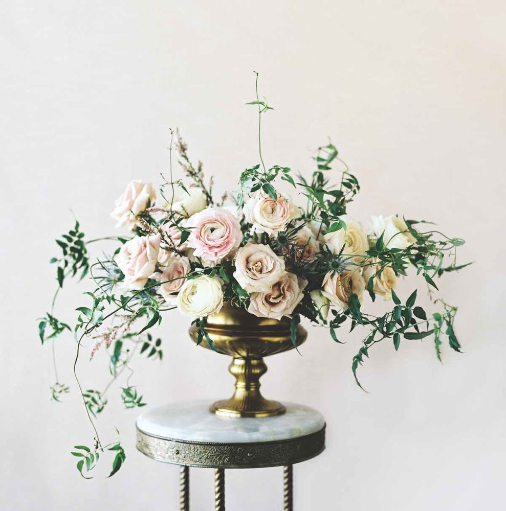 sarah winward, romantic flower arrangements
