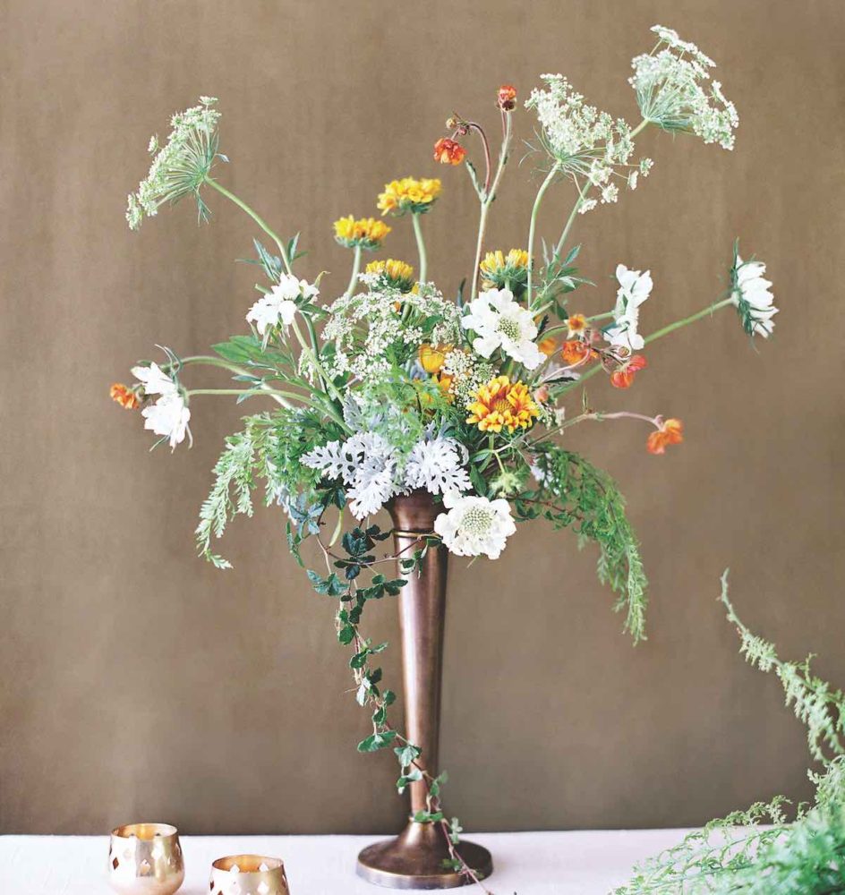 sarah winward, perennial flower arrangements