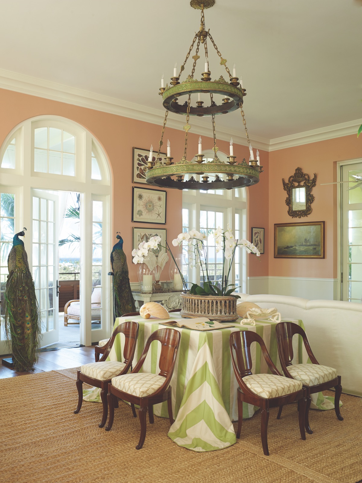 Amanda Lindroth dining room with Biedermeier chairs