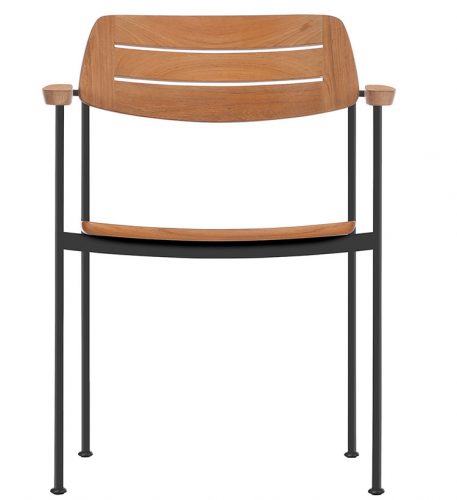 outdoor living essentials for 2020, stackable teak chair