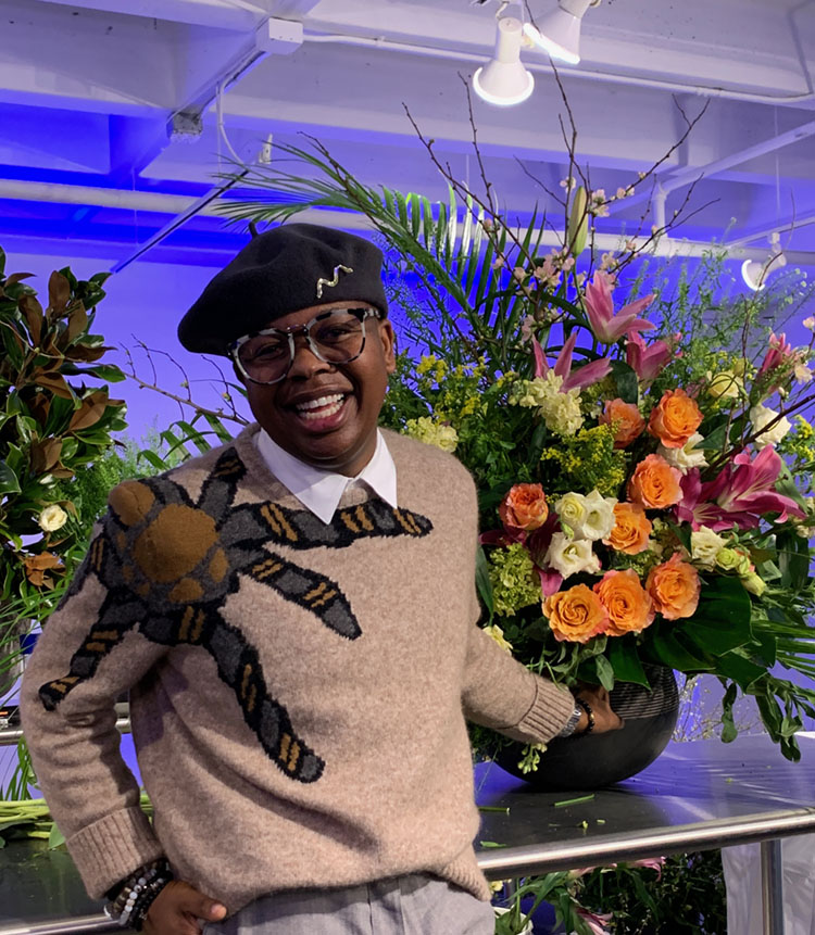 Atlanta-based floral designer Canaan Marshall