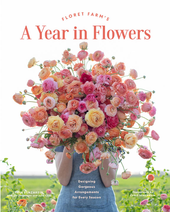 book cover for Floret Farms’ A Year in Flowers