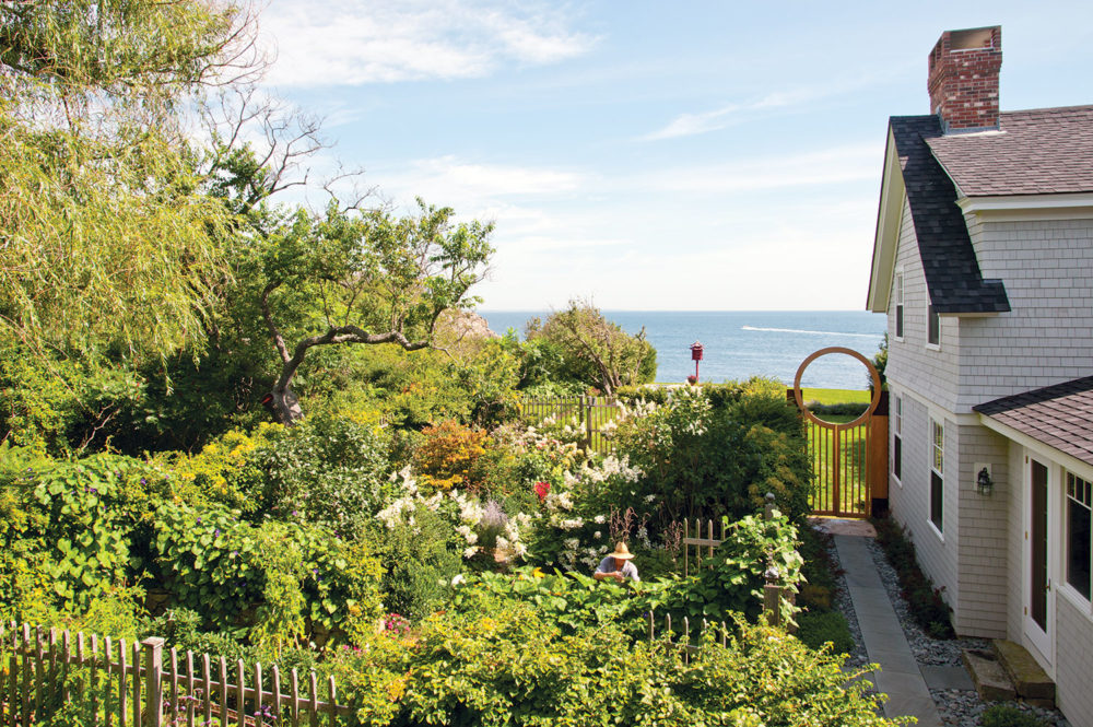 Maine coastal home and garden