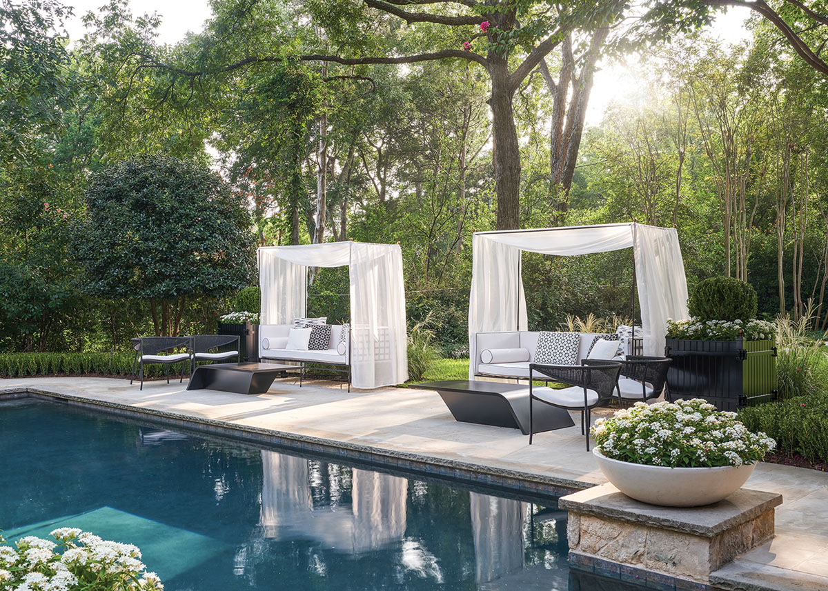 poolside furniture, Melissa Gerstle landscape design