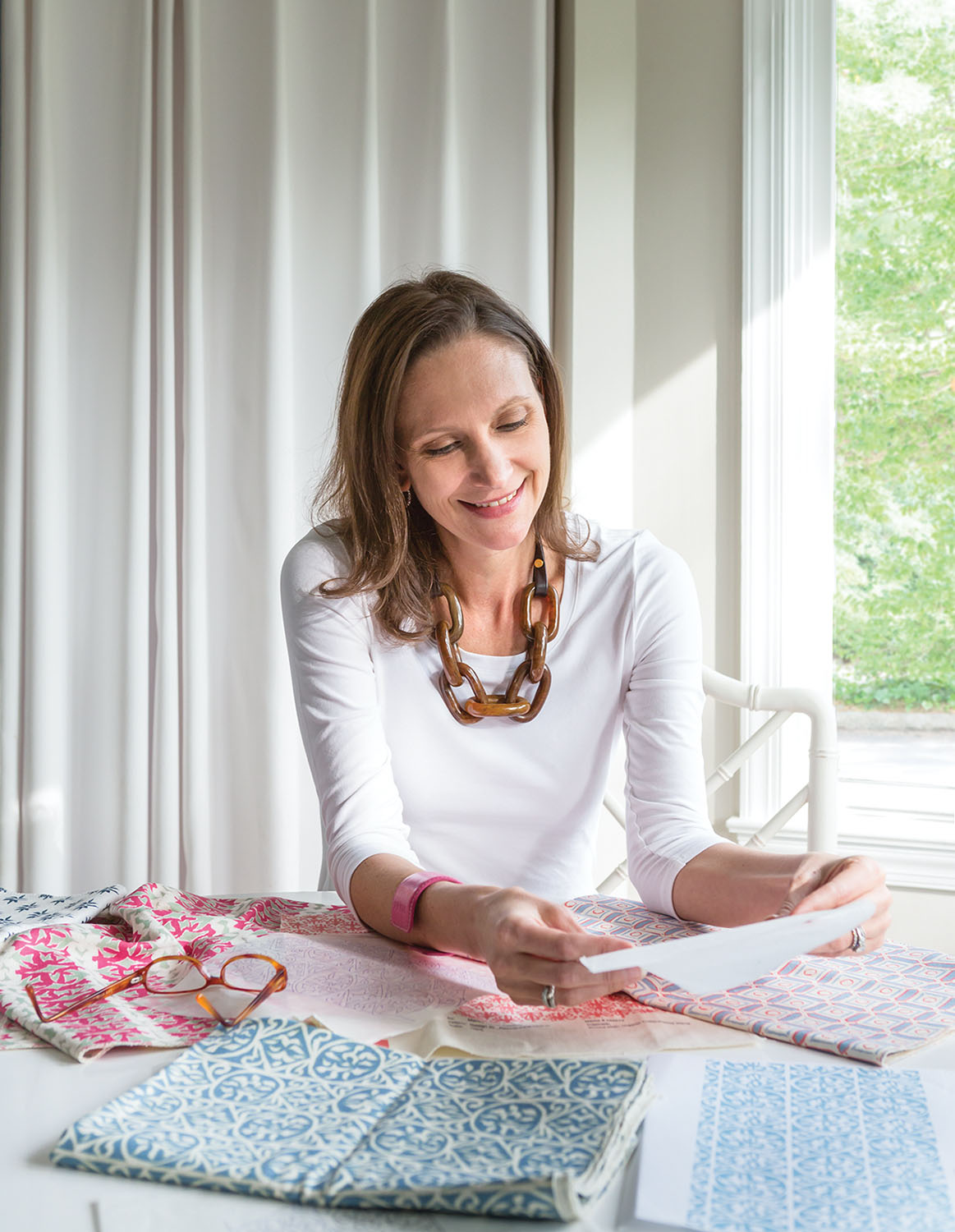 portrait of the founder of Marika Meyer Textiles