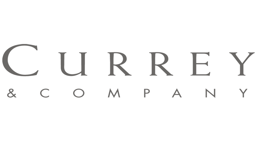 Currey and Company logo, 2021 Flower magazine showhouse sponsor for lighting and decor