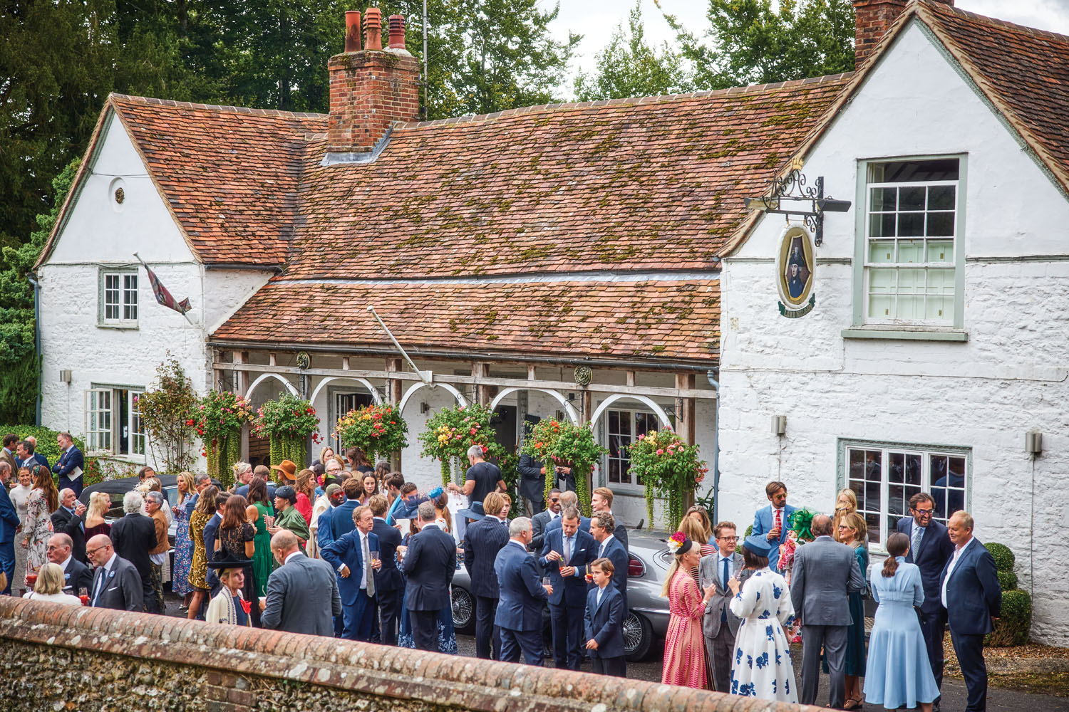 The celebration continued across the lane from the church at the Lord Nelson Pub, where guests congregated before the luncheon.