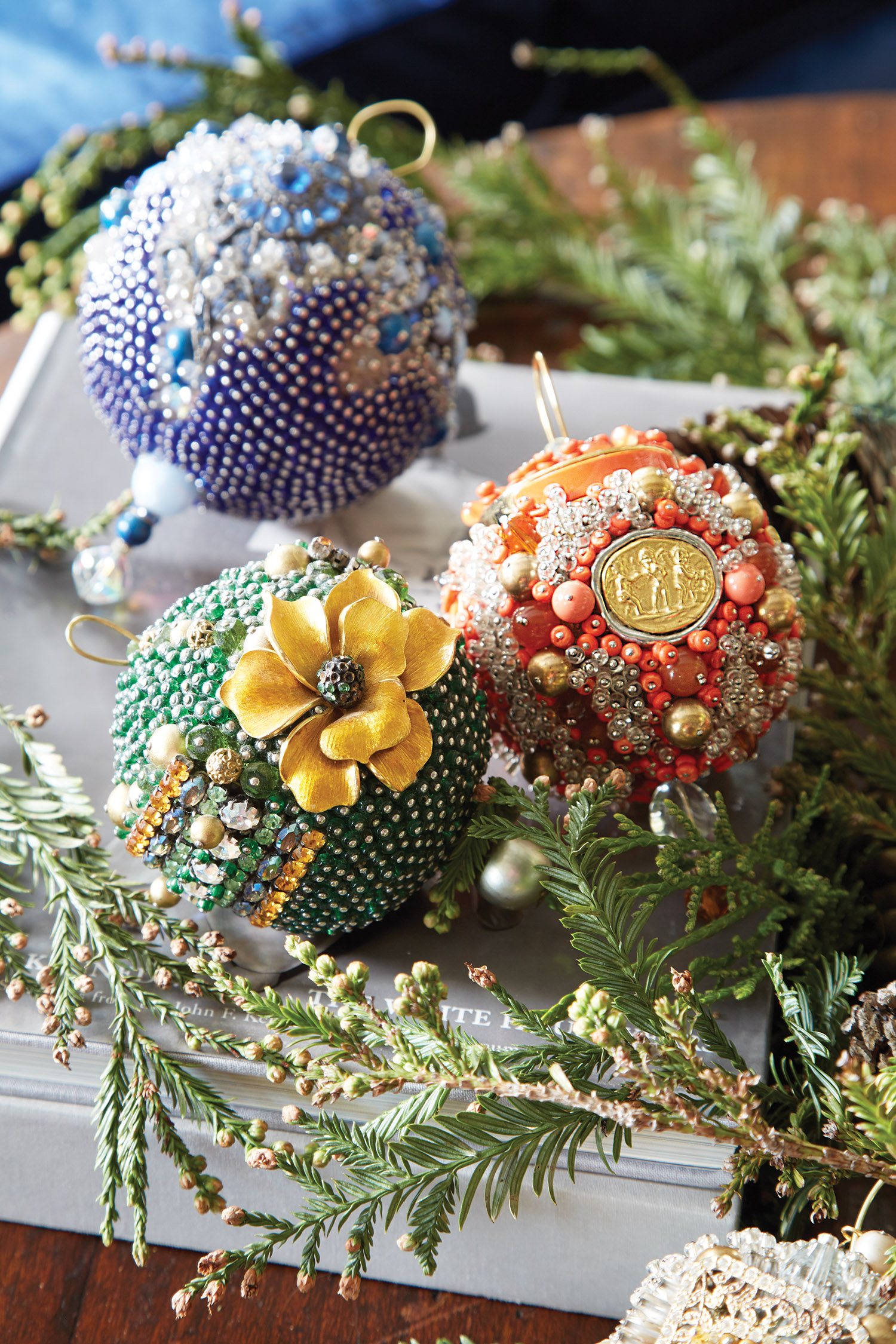 close up shot of handmade ornaments