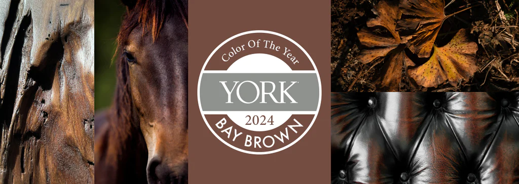 York Wallcoverings 2024 Color of the Year- Bay Brown.